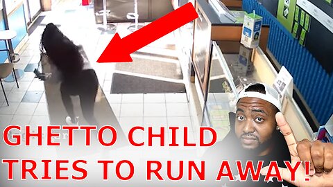 Ghetto Girl Gets Surprise After She Tries Run Away From Store Owner Without Paying!