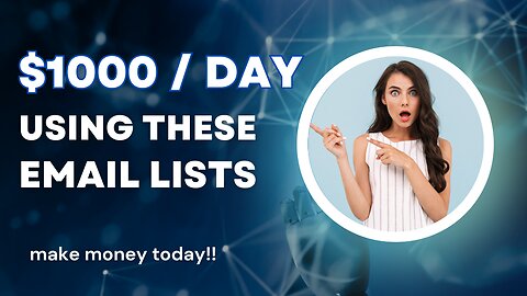 Make Money Today with these Email Lists 🔥🔥 Earn Money Fast 🔥🔥 Done for You