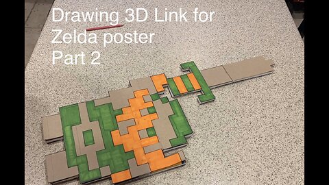 Drawing Link for Zelda poster (part two)