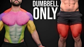 15min KILLER Total Body Dumbbell HOME Workout (CAN YOU GET 3 ROUNDS?)