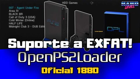 Open PS2 Loader 1.2.0 Beta 1880 - Finalmente suporta EXFAT! Como formatar e usar!