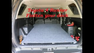 DYI Toyota 4Runner Flattening the Deck