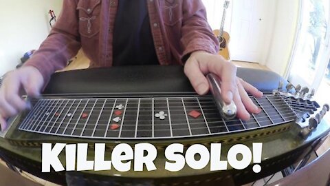 "Queen of My Double Wide" pedal steel guitar lesson.
