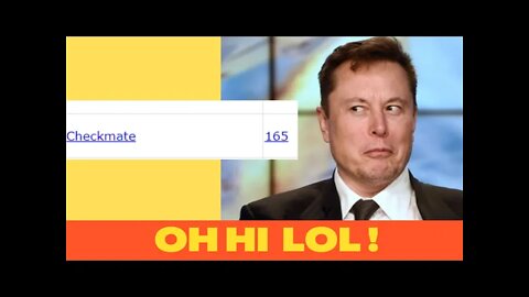 April 4th 2022 Elon Musk buys 9% Twitter, Hidden Message " Oh hi lol "