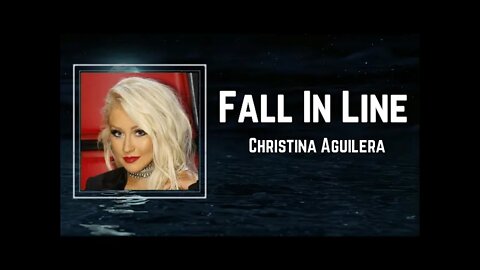 Christina Aguilera - Fall In Line (Lyrics)