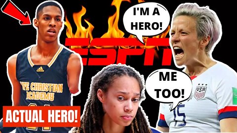 ESPN SNUBS One Arm Basketball Player Hansel Enmanuel To AWARD Brittney Griner & Megan Rapinoe!