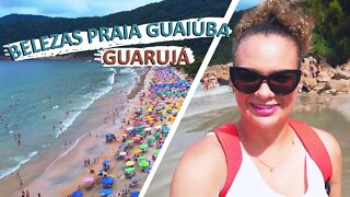 Belezas Praia Guaiuba Guaruja | Belas imagens da praia vistas por drone e caminhando pela orla