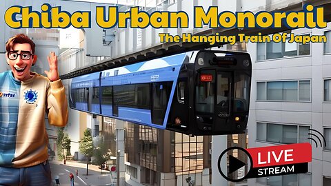 Chiba Urban Monorail - The hanging train of Japan