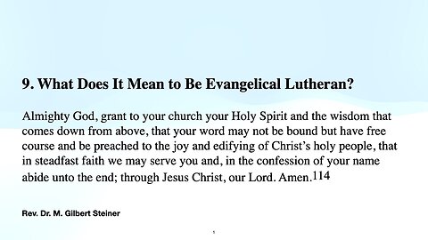 Even Unto Death: The Spiritual Armory of the Evangelical Lutheran Church - Scriptural Support