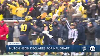 Michigan's Aidan Hutchinson declares for 2022 NFL Draft