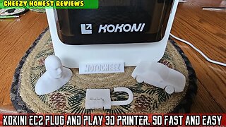 KOKONI EC2 Smart 3D Printer, Fully Assembled Auto Leveling Great for for Beginners, compact, quiet
