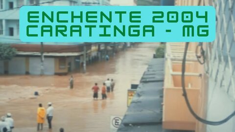 Enchente em Caratinga, Minas Gerais, em janeiro de 2004