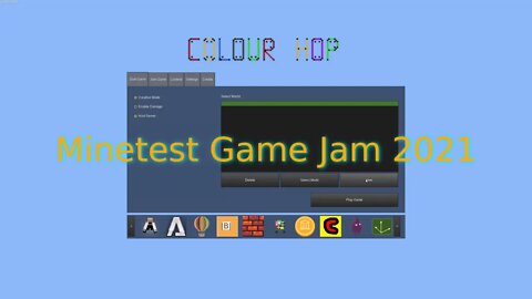 Minetest Game Jam 2021 | Colour Hop (Placed 4th)