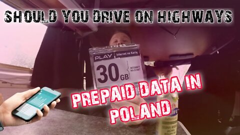 🇵🇱 PREPAID DATA IN POLAND | Should you drive on highways? #poland