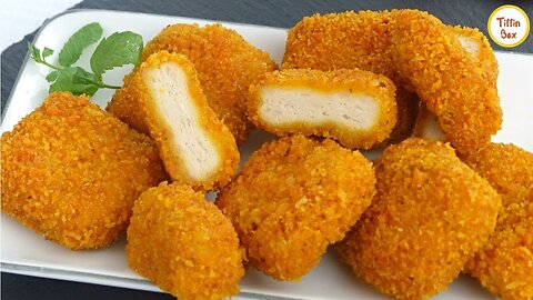 Homemade Chicken Nuggets Recipe by Meo g How To Make Crispy Nuggets for kids lunch box