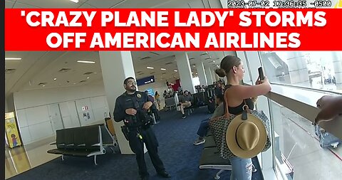 VIDEO | Tiffany Gomas 'crazy plane lady' storms off American Airlines flight in new bodycam video