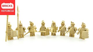 The Collection of Chinese Qin Shi Huang's Terracotta Army Minifigures Unofficial Lego Speed Build