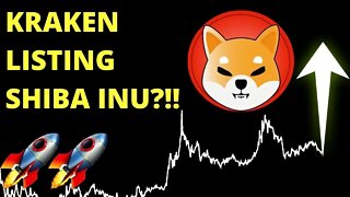 SHIBA INU COIN NEWS! KRAKEN HINTS AT LISTING SHIBA INU COIN THIS WEEK