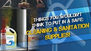 Things You Wouldn't Think To Put in A Safe: Cleaning And Sanitation Supplies?