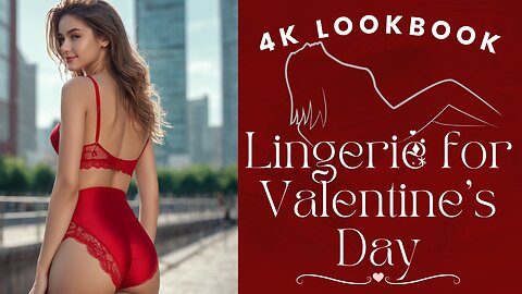 [4K Red Lingerie ART in Red Valentine's Day , AI GIRLS LOOKBOOK]