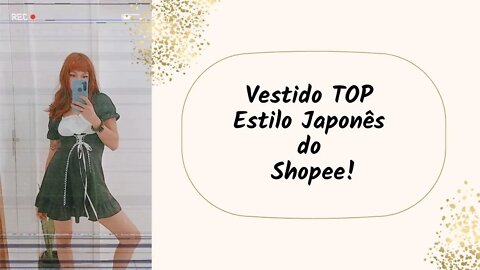 Lindo Vestido Top Estilo Japonês que Veio do Shopee!