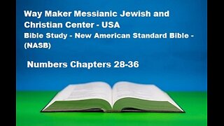 Bible Study - New American Standard Bible - NASB - Numbers 28-36