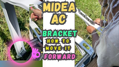 How to Move #Midea U Shaped AC Bracket snug to outer wall. TRY this before you decide to return it👍