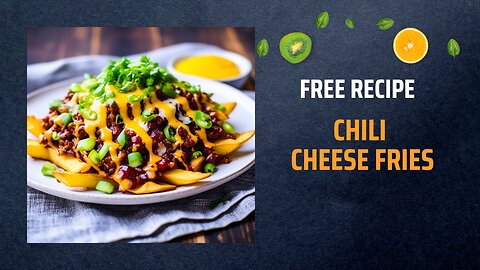 Free Chili Cheese Fries Recipe 🍟🧀🌶️🤤