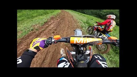 Raw Turn Track Laps on the 2019 KTM 450 SXF (Private Turn Track in Appalachia)