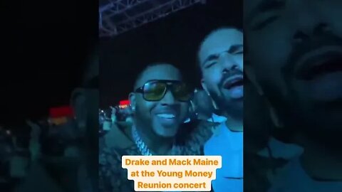 #Drake and #MackMaine at the Young Money Reunion concert in Toronto‼️