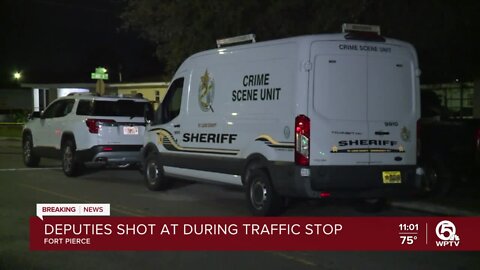 Deputies fired upon during traffic stop in Fort Pierce
