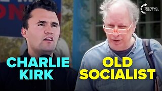 Charlie Kirk Convinces Old Socialist That Socialism SUCKS 👀