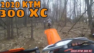 Test riding the 2020 KTM 300 XC at Rivers Edge !