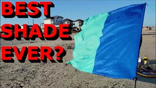 Best Beach Shade? Easy Beach Shade Setup - Shibumi Shade Review