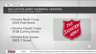 Salvation Army opening warming centers in Omaha ahead of winter storm