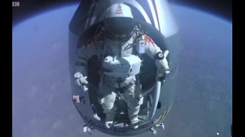 Jumping from space___Red bull Space Dive BBC