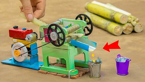 diy tractor Sugarcane Juice Machine mini science project |Farming Engineer