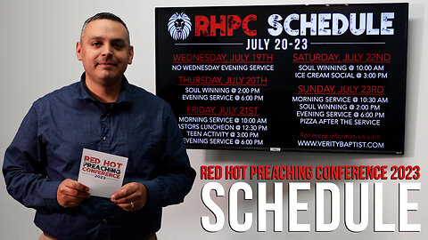 Red Hot Preaching Conference 2023 | Schedule