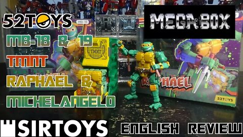 Video Review for 52Toys - Megabox - MB-18 & 19 - TMNT Raphael & Michelangelo