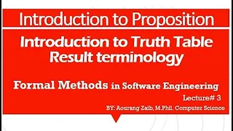 Introduction to Proposition, Lecture 3[Urdu/Hindi]