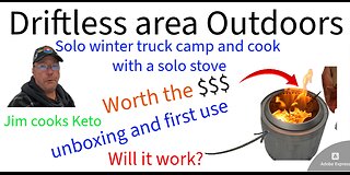 Solo truck camping with new Solo Stove unboxing. Will it work? Is it worth the money?
