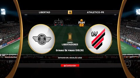 Libertadores 2022 - Libertad x Athletico PR | Oitavas de finais (IDA) | FIFA 22 SIMULAÇÃO