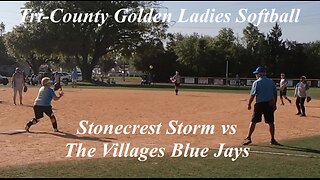 Stonecrest Storm vs The Villages Blue Jays 3/15/2024 Tri-County Golden Ladies Softball Game 2