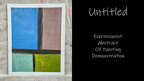 "Untitled 2" Expressionist Oil Painting Demonstration #forsale