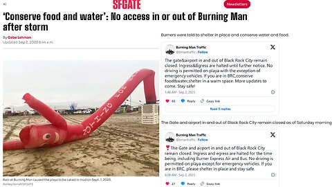 ‘Conserve food and water’: No access in or out of Burning Man after storm