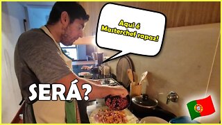 Marido cozinhando| Inovando receitas #BRAZUCANACOZINHATUGA