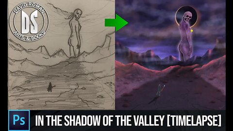 In the Valley of the Shadow Digital Painting Timelapse