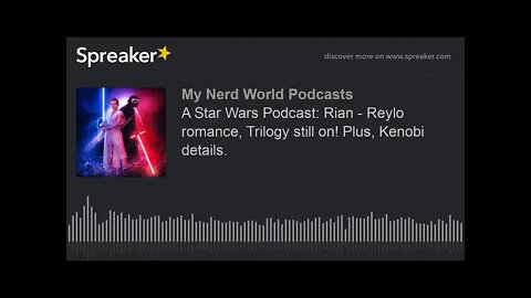 A Star Wars Podcast: Rian - Reylo romance, Trilogy still on! Plus, Kenobi details.