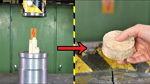 Can 150 TON Hydraulic Press Transform Wood into a Rock