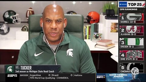 Michigan State's Mel Tucker, Gary Barta react to new College Football Playoff rankings